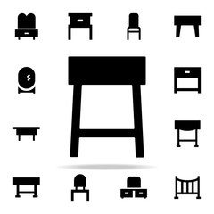 Fototapeta premium stool glyph icon. Furniture icons universal set for web and mobile
