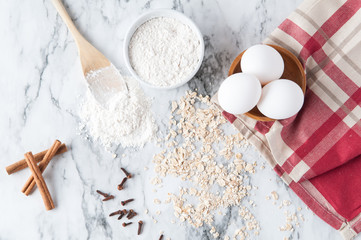 baking ingredients for apple crisp