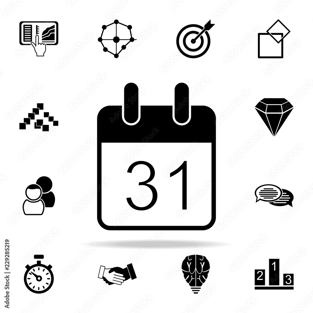 Poster deadline icon. software development icons universal set for web and mobile