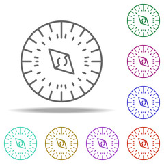 Fototapeta premium compass dusk icon. Elements of Summer holiday & Travel in multi color style icons. Simple icon for websites, web design, mobile app, info graphics