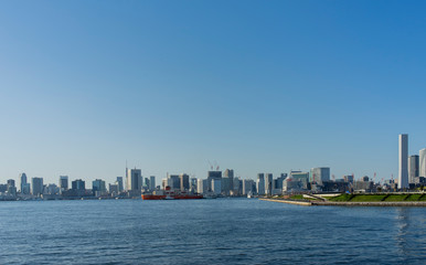 Obraz premium scenery of Tokyo bay area