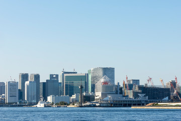 scenery of  Tokyo bay area
