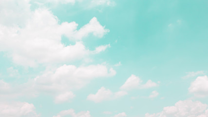 Cloud on blue sky background - Vintage effect style picture