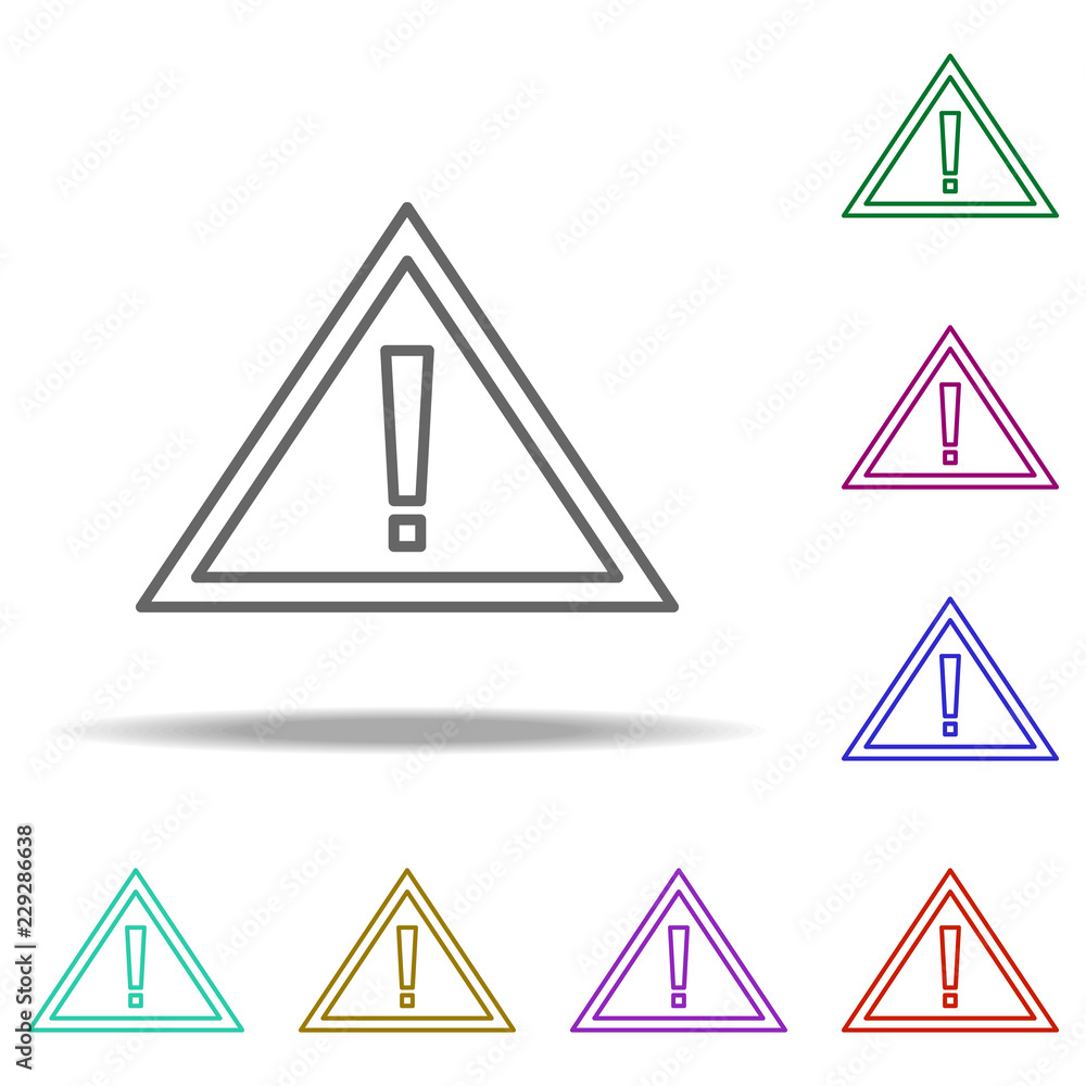 Poster token of attention outline icon. elements of construction in multi color style icons. simple icon fo