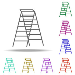ladder outline icon. Elements of Construction in multi color style icons. Simple icon for websites, web design, mobile app, info graphics