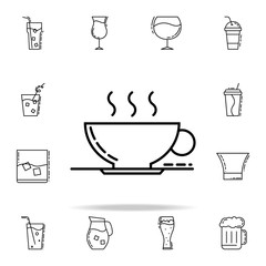 cup of coffee dusk icon. Drinks & Beverages icons universal set for web and mobile