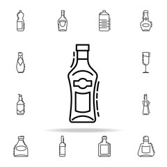 bottle of cognac dusk icon. Drinks & Beverages icons universal set for web and mobile