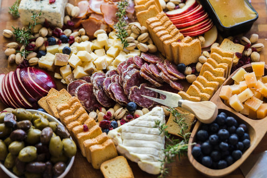 Gourmet Meat and Cheese Board - Powered by Adobe