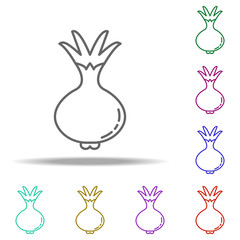 onion dusk icon. Elements of Vegetables in multi color style icons. Simple icon for websites, web design, mobile app, info graphics