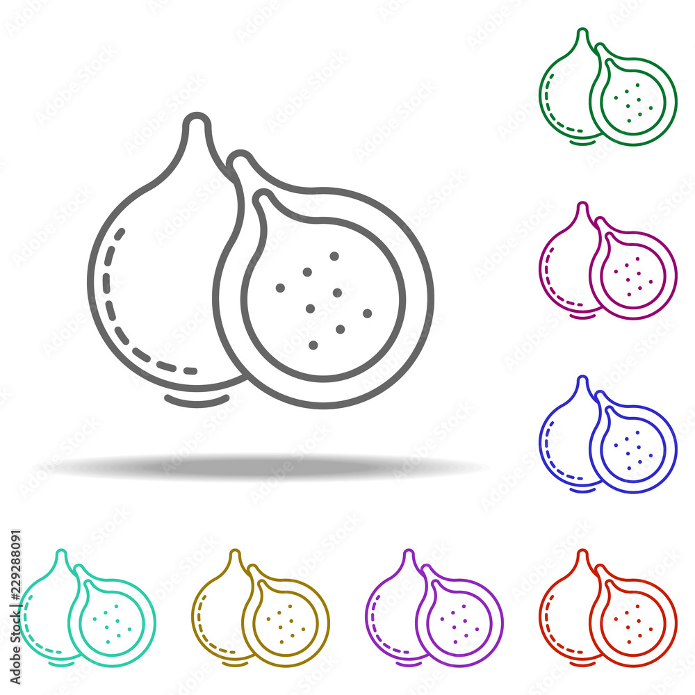 Poster mango dusk icon. Elements of Vegetables in multi color style icons. Simple icon for websites, web design, mobile app, info graphics