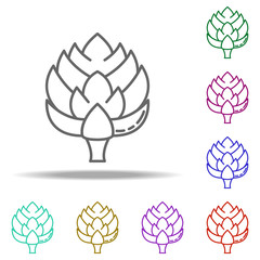 cedar cone dusk icon. Elements of Vegetables in multi color style icons. Simple icon for websites, web design, mobile app, info graphics
