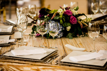 Decoración de mesa para boda