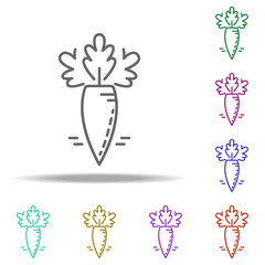 Obraz premium carrot dusk icon. Elements of Vegetables in multi color style icons. Simple icon for websites, web design, mobile app, info graphics