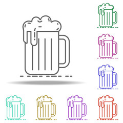 mug of beer dusk icon. Elements of Birthday in multi color style icons. Simple icon for websites, web design, mobile app, info graphics