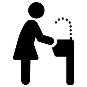 drinking fountain vector icon