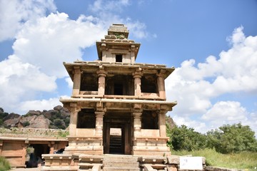 Fototapeta na wymiar Chitradurga Fort monuments and ruins, Karnataka, India