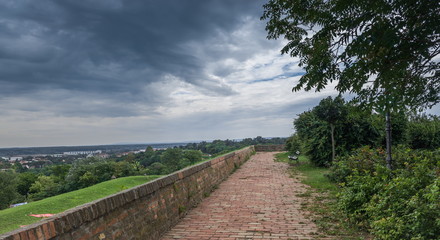 Fototapeta na wymiar Petrovaradin Fortress in Novi Sad, Serbia