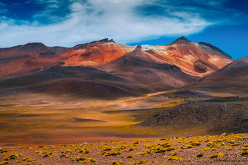 Salvador Dali Rocks at Siloli desert in Sur Lipez Province of Bolivia