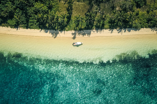 Beach Drone Shot Tonga