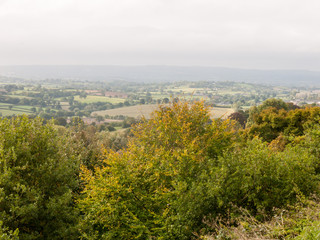 Fototapeta na wymiar shaftesbury dorset beautiful green landscape view outside vista horizon overcast nature