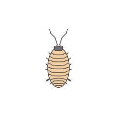 aphid colored outline icon. One of the collection icons for websites, web design, mobile app