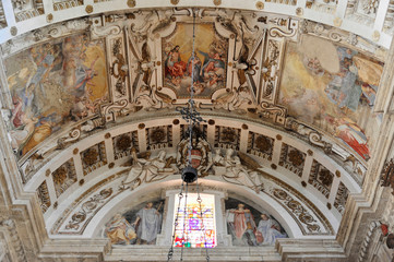 Innenansicht, Wallfahrtskirche, Renaissancekirche San Biagio, Architekt erbaut 1519-1540, Antonio da Sangallo, Montepulciano, Toskana, Italien, Europa