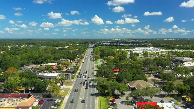 Drone video footage Ocala Florida SW College Road