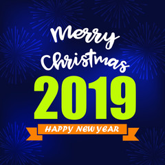 Merry christmas and happy new year 2019