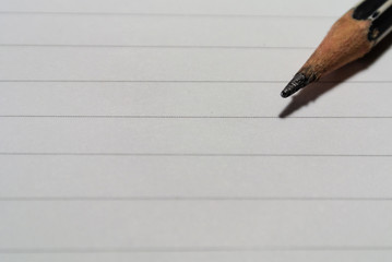 pencil on white paper