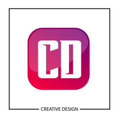 Initial Letter CD Logo Template Design