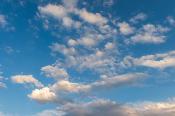 Blue sky with clouds background