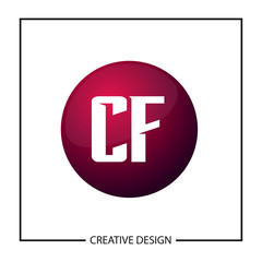 Initial Letter CF Logo Template Design