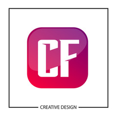 Initial Letter CF Logo Template Design