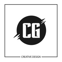 Initial Letter CG Logo Template Design