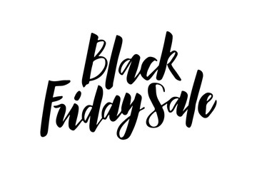 Black Friday Sale - hand drawn lettering typography