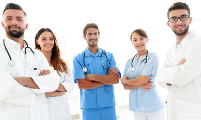 portrait of the leading members of the medical center