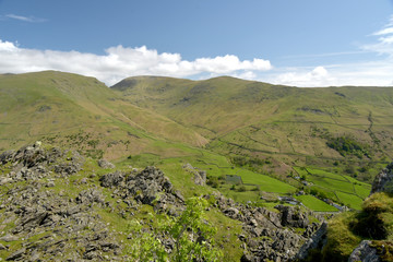 Fairfield from summit of Helm Crag, Lake District