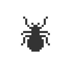 Obraz premium Pixel icon of insect. Spider Icon. 
