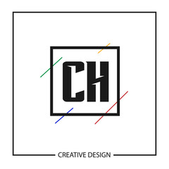 Initial Letter CH Logo Template Design