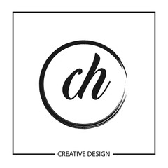 Initial Letter CH Logo Template Design