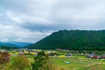 Fototapeta na wymiar 飛騨高山の古きよき町並み