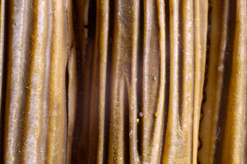 Brown ribbed ceramic background