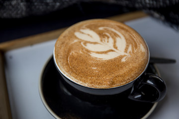 Flatwhite Coffee on the table