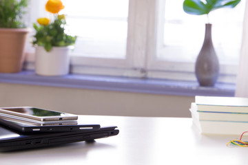 devices in home office