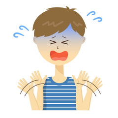 男性上半身_激しく拒否