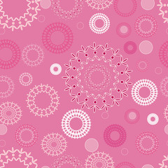 new year seamless pattern of snowflakes