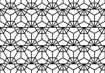 The geometric pattern with lines. Seamless vector background. White and black texture. Graphic modern pattern. Simple lattice graphic design