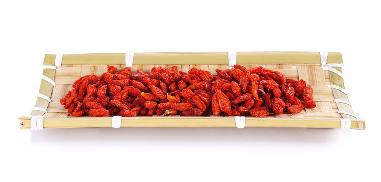 red dried goji berries ( Chinese wolf berry )