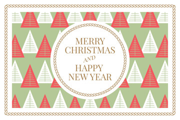 Naklejka premium Winter holidays greeting card