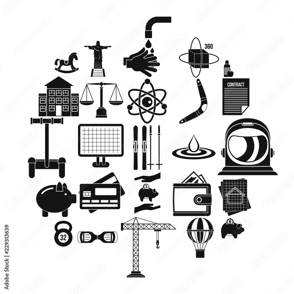 Poster timber icons set. simple set of 25 timber vector icons for web isolated on white background